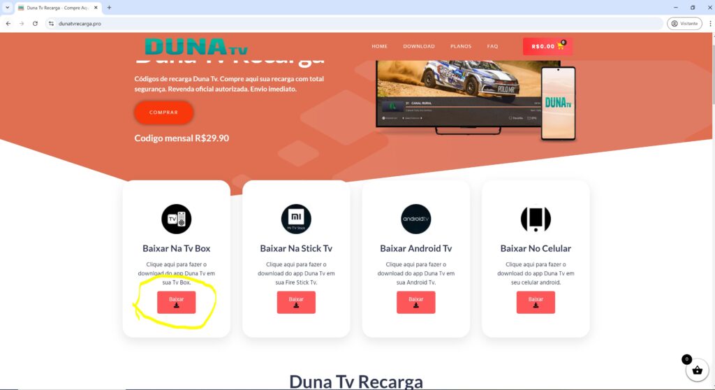 baixar duna tv apk passo 4