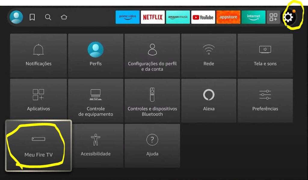 baixar duna tv app fire stick - passo 1